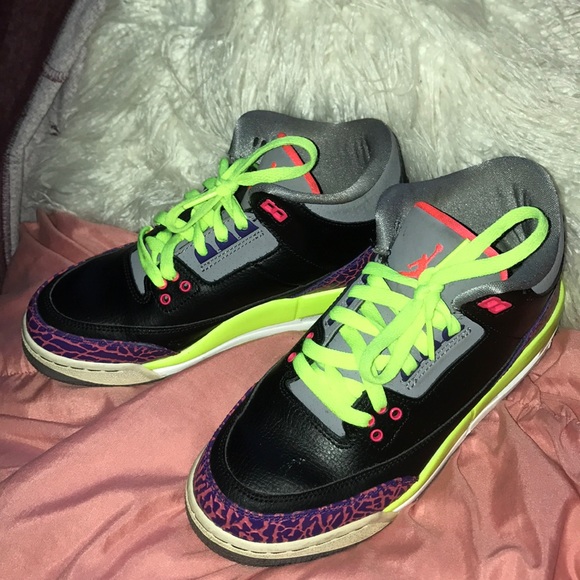 jordan 3 neon green